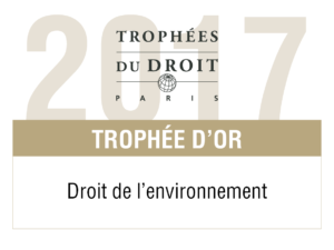 LPA-CGR avocats Trophée d'or en environnement 